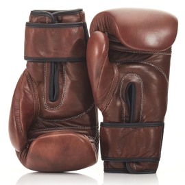 Vintage Brown Leather Boxing Gloves