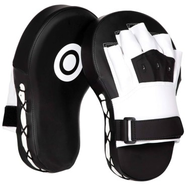 Black Targeted Focus Mitts Curved
