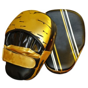 Yellow Metalic Focus Mitt Pads