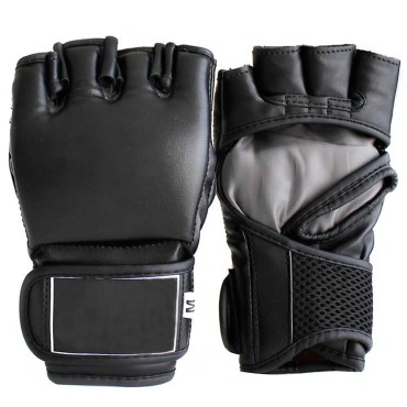 MMA Black Grappling Gloves