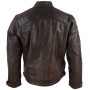 Men Distressed Finish Biker Leather Jacket