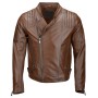 Mens Side Zip Leather Biker Jackets
