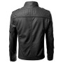 Mens Black Slim Fit Biker Real Leather Jacket