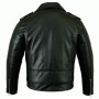 Mens Leather Black Classic Biker Jacket