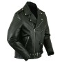 Mens Leather Black Classic Biker Jacket