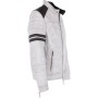 Mens White Leather Biker Jacket