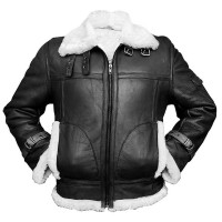  Mens Black Bomber Jacket
