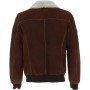  Mens Winter Luxury Sheepskin Pilot Jacket Brown