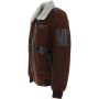  Mens Winter Luxury Sheepskin Pilot Jacket Brown