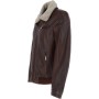  Mens Winter Leather Pilot Jacket With Detachable Collar