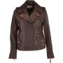 Women's Slim Fit Antique Leather Biker Jacket