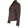 Women's Slim Fit Antique Leather Biker Jacket