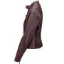 Women's Shoulder Stitch Biker Detail Burgundy Leather  Jacket